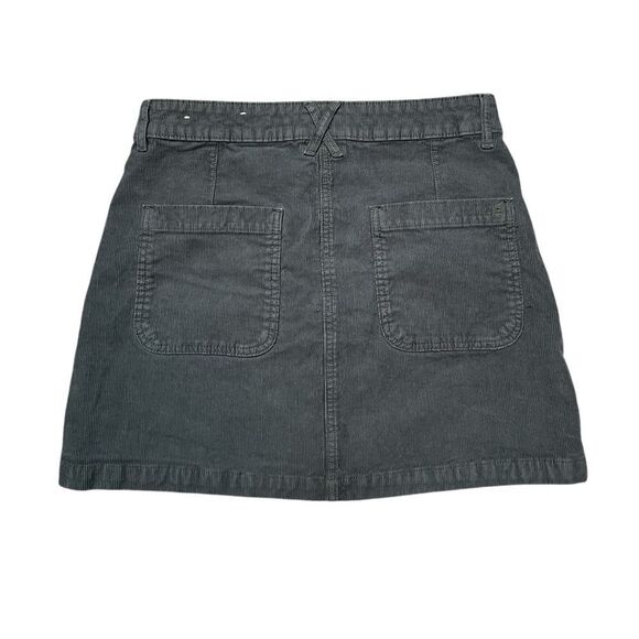 AMERICAN EAGLE Corduroy Mini Skirt Dark Gray Size 6 - Picture 2 of 5